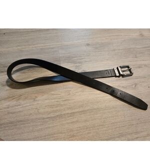 Men's Sz 34 Timberland Genuine Leather Buckle Black Belt